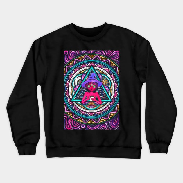 clancy Midnight Gospel in Mandala Crewneck Sweatshirt by asiancoffeegirl